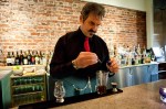Head Bartender Guy Lafitte makes his Manhattan using a special family recipe.