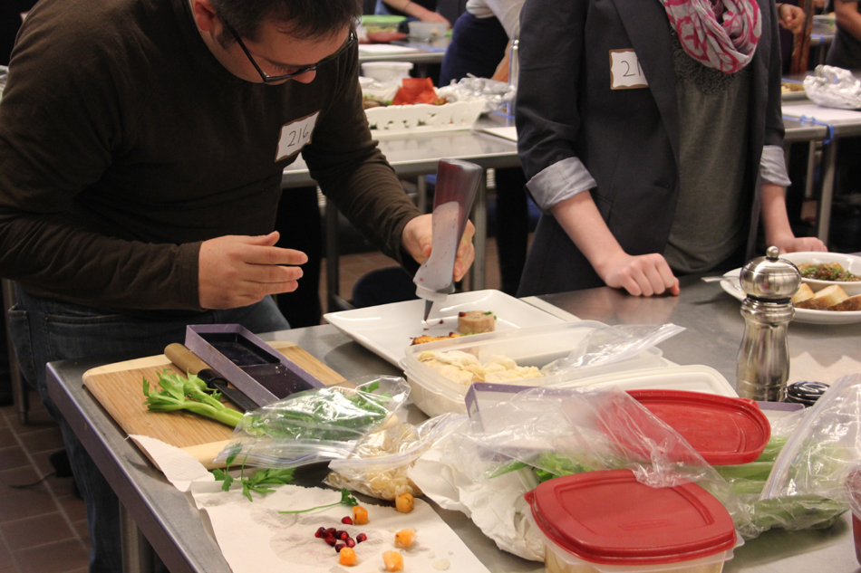 Contestants have three minutes to plate their dish. What doesn't make it to the plate within that time cannot be considered.
