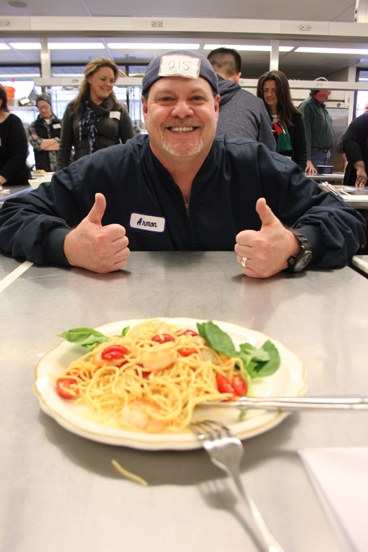 Armon feeling good about the interview.