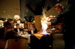A dining experience can nearly always be improved by ice cream,meringue and fire.