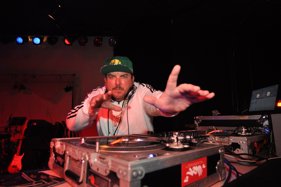 DJ Indica Jones gettin' in the zone