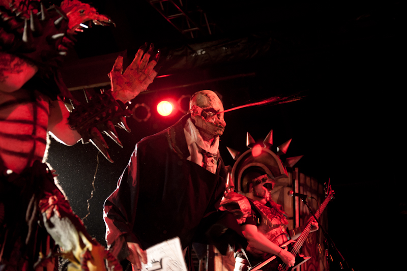 Gwar brought their horror film-inspired outfits, graphic stage performance and obscene lyrics