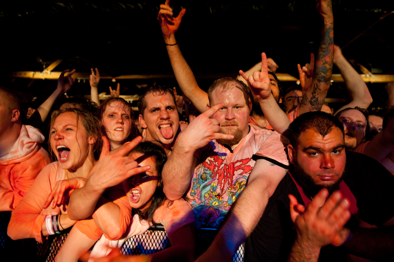 Gwar brought their horror film-inspired outfits, graphic stage performance and obscene lyrics