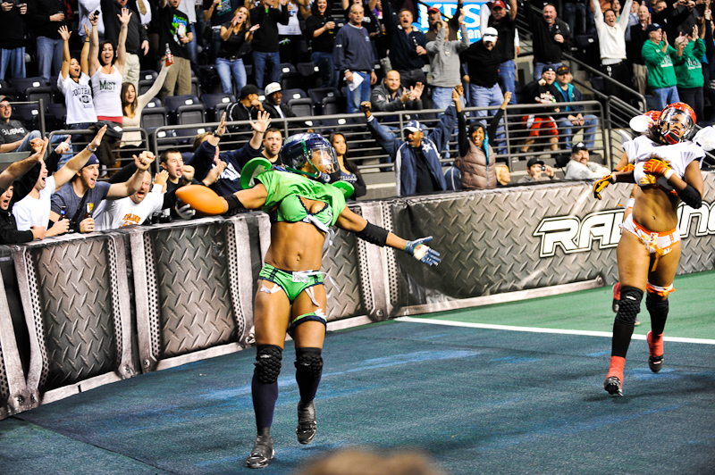 Hot scantily-clad ladies of the Lingerie Football League duked it out on