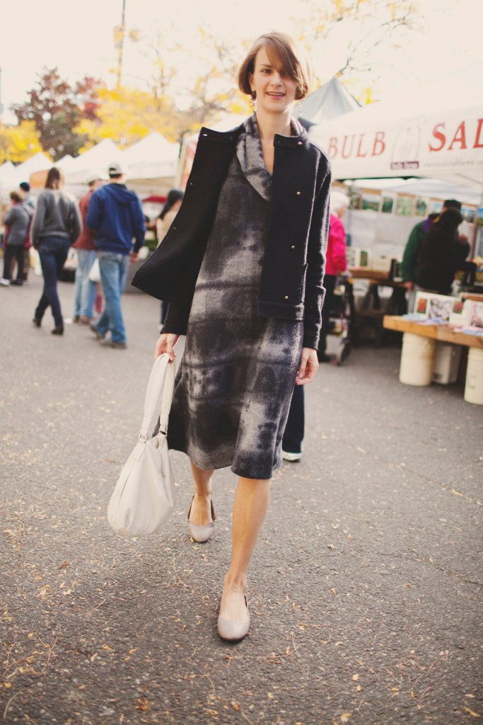 Allison Kramer, originally from Wisconsin, says her mom is her biggest style icon. When putting together an outfit she says, I look for slender lines, and anything long.