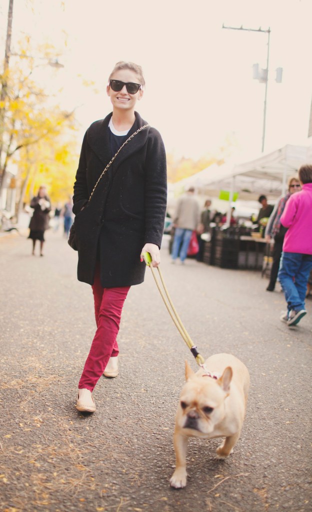 Mordan Dilon, a University of Washington art and business student says French Bulldog Wallace often steals the show when he's around.