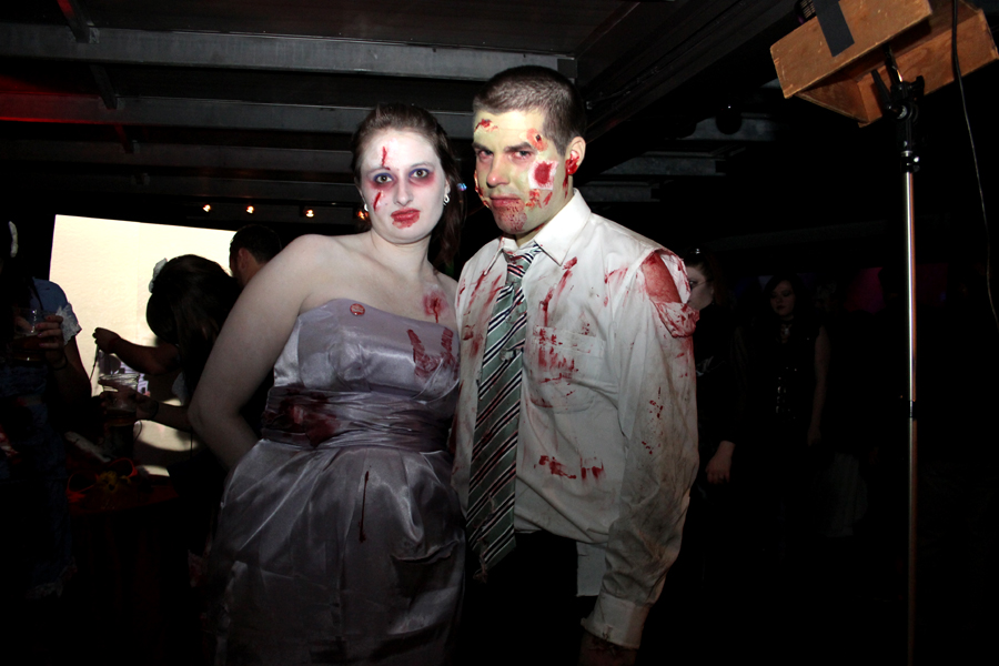 Kathlen Dickinson and Joseph Davis got some puncture wounds to head.  I guess that's a risk you take when you're undead.