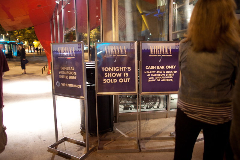 The show was thanks to die hard Nirvana fans.