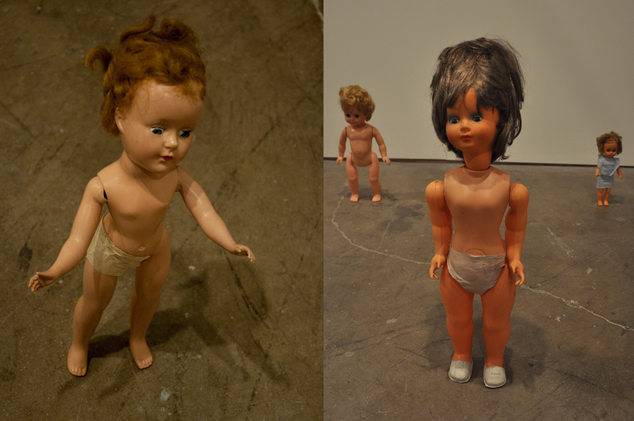 Some dolls were just too wacky for words. The right hand one was repeatedly dubbed aEœAmy WinehouseaE for her massive beehive.
