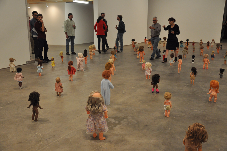 They felt less creepy when viewed from behind, when their eyes couldnaE™t look at you!