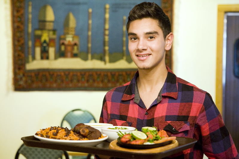 Server/manager Toby Tabish Ibrahimi.