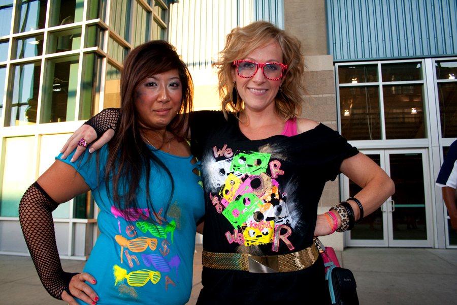 Tasha HeHon and Marissa Guerrero are ready for KE$HA at WAMU Theatre.