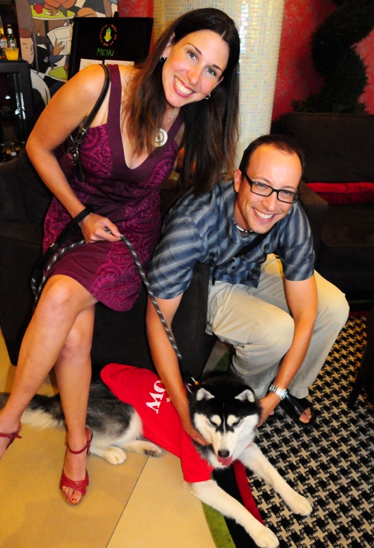 Mark and Marna with Kosmos, their Siberian (I Like Snow) Husky.