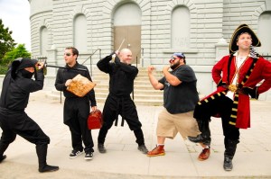 Pirates take on Ninjas in Seattle's ultimate pub crawl.