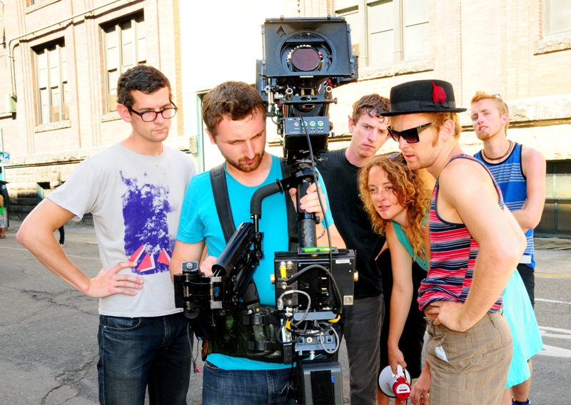Checking out a dance scene for the Ages and Ages music video.