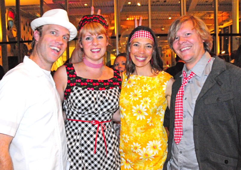 Eric, Naomi, Elissa and Steve.   Naomi made her gingham and cherries outfit the day before REMIX.