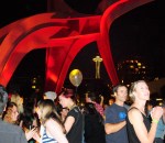 Dancing under the stars.