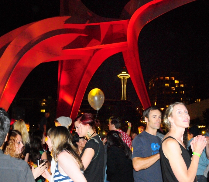 Dancing under the stars.