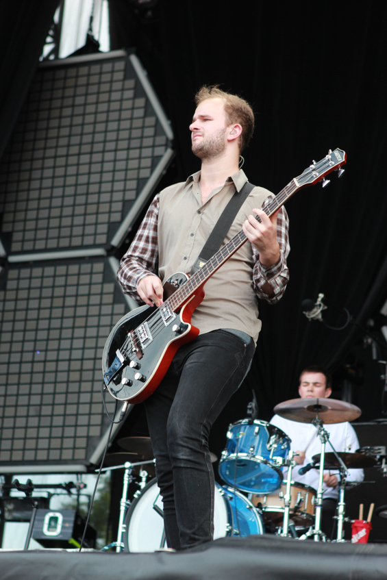 White Lies bassist Charles Cave told us in an interview: Bring extra socks to festivals. (Pro-tip.)