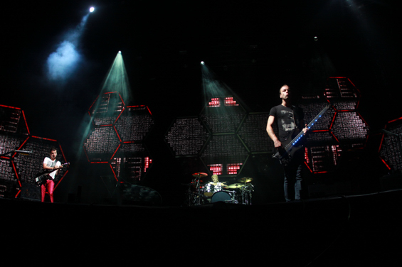 The same honeycomb stage setup they've used for the last year or so.