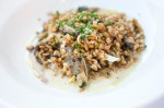 Okanogan emmer, morels, DinahaE™s cheese and truffle honey.
