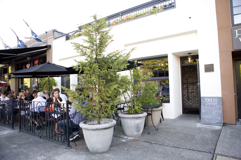 A view from the outside - if you're not careful you can walk right past it.