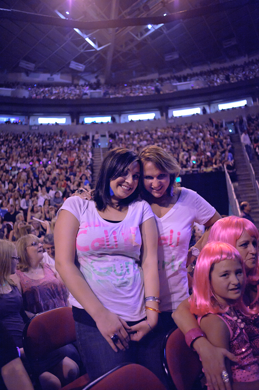 Graduate students Erica (psych major) & Julia (community development major) from California were looking forward to seeing Katy sing Peacock.