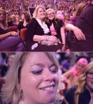 Cheryl Beisel (mom, eye lashes) and Isabella from Bothell: We Love Katy!