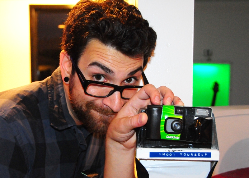 Justin Lytle installed disposable cameras around the club...