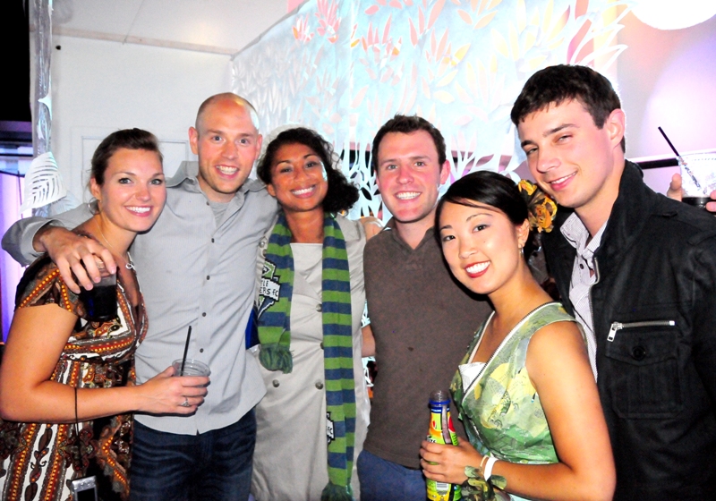 The most sober-looking group of people there (minus the guy on the far right).