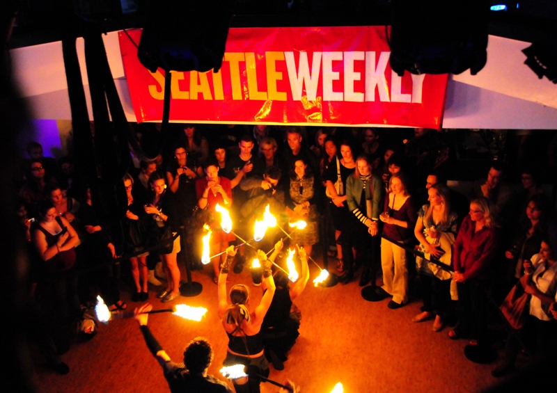 The fire dancing troupe Womanipura.