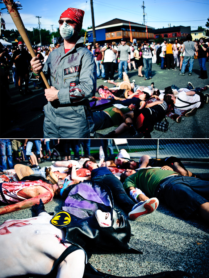 Batman wears a Joker-style evil grin.