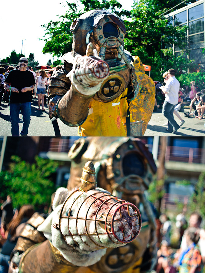 A muzzled unicorn is a sad sight.