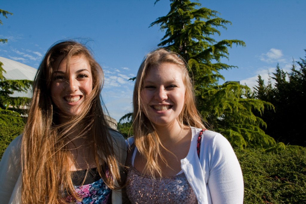 Madaline and Madaline are all smiles.