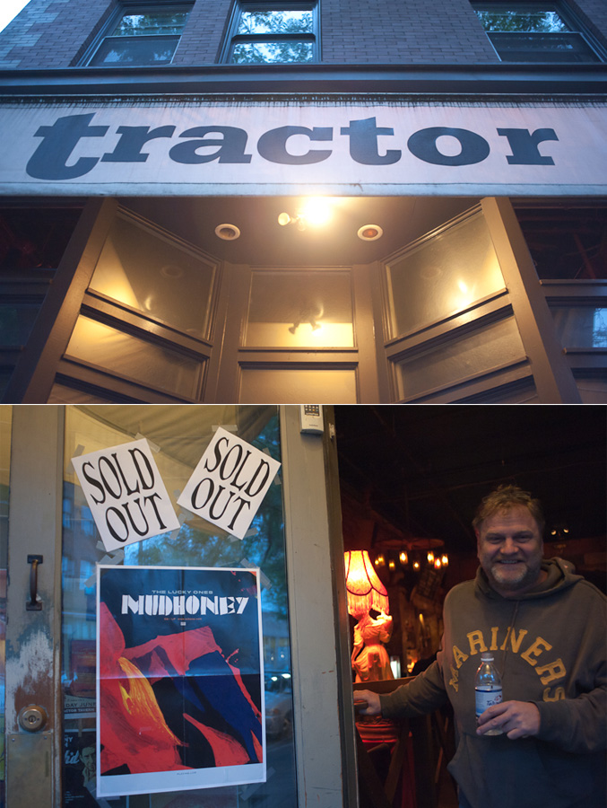 Gearing up for a big night at the Tractor.