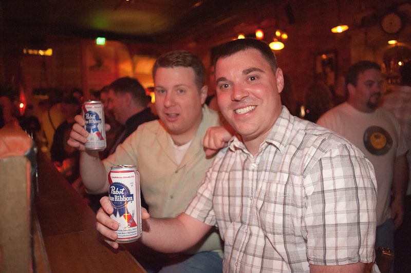 Steve and Mac from Seattle were surprised by people's choice of dress. Not as much flannel as I expected.