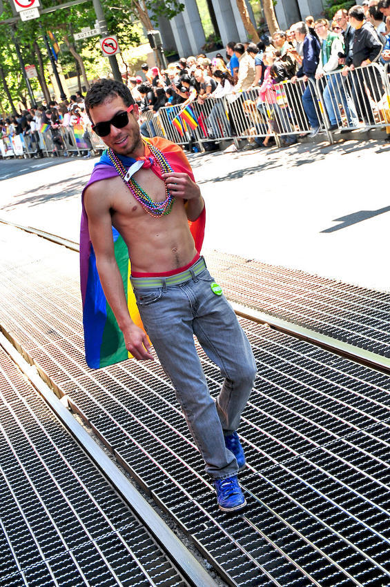 Hundreds of thousands thronged the streets in San Francisco for the 41st Annual SF Pride parade. See more from San Francisco's Pride Parade.