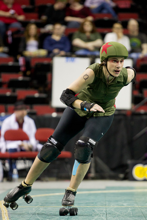 A Derby Liberation Front skater.