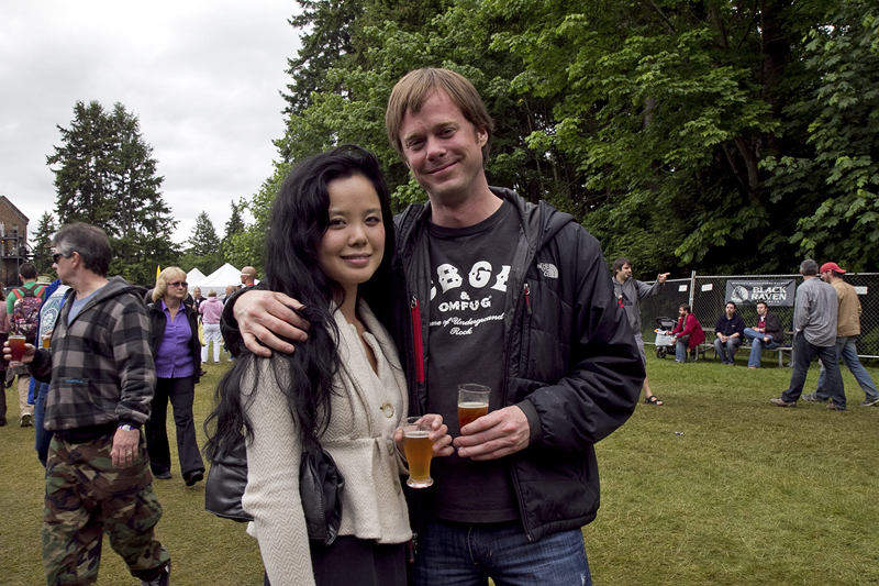 Hilda Chan and John Ballard brew up a good time.