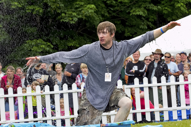 Seattle's Big Time Brewery contestant sacrifices his body for the brew.