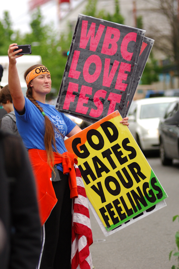 Hundreds of "sluts" took to Seattle streets yesterday to speak up for