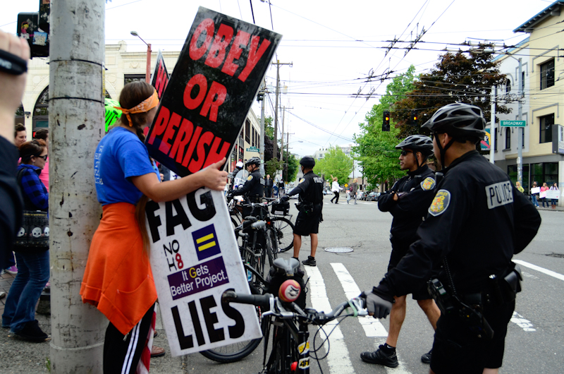 Hundreds of "sluts" took to Seattle streets yesterday to speak up for