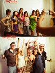TOP: Some of Seattle's Twitterati pose in the Popchips photo booth. BOTTOM: Seattle Weekly staffers and friends having fun in the photo booth.
