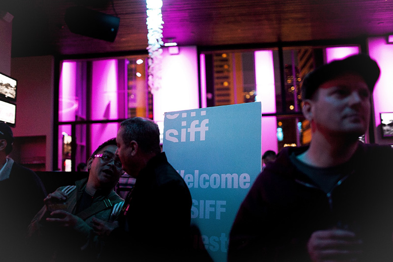 SIFF staff, avid movie goers and some actors noshed on appetizers and shared conversation at Pnk Ultra Lounge downtown.