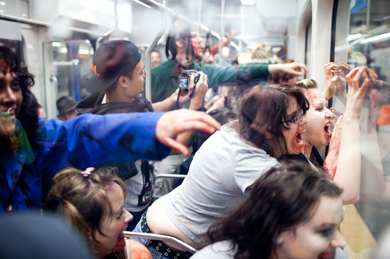 Friday light rail commuters were probably wondering if Memorial Day weekend was