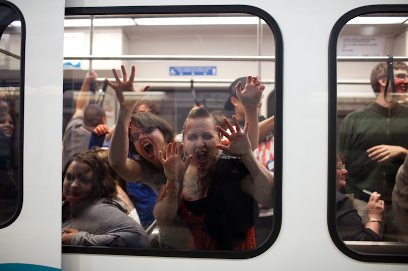 Friday light rail commuters were probably wondering if Memorial Day weekend was