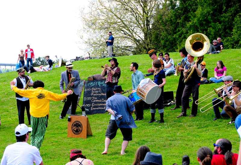 It got pretty loud at Gasworks on Saturday with Honk Fest, a
