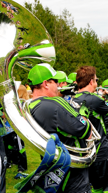 It got pretty loud at Gasworks on Saturday with Honk Fest, a