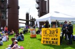 It got pretty loud at Gasworks on Saturday with Honk Fest, a