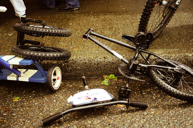 On a rainy Sunday, Trike for Beers 2011 - a fundraiser for